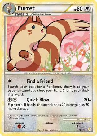 Furret (21/123) [HeartGold & SoulSilver: Base Set] Pokémon
