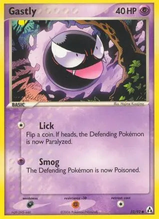 Gastly (52/92) (Stamped) [EX: Legend Maker] Pokémon