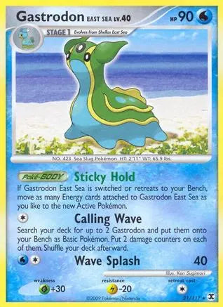 Gastrodon East Sea (21/111) [Platinum: Rising Rivals] Pokémon