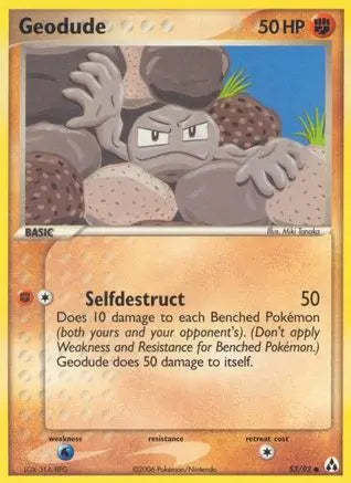 Geodude (53/92) (Stamped) [EX: Legend Maker] Pokémon