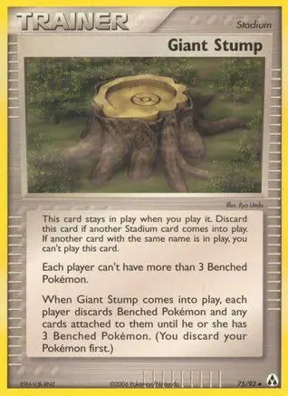 Giant Stump (75/92) (Stamped) [EX: Legend Maker] Pokémon