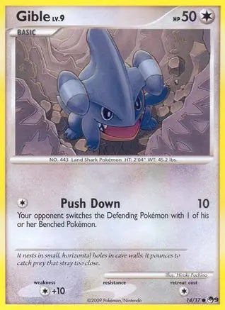 Gible (14/17) [POP Series 9] Pokémon