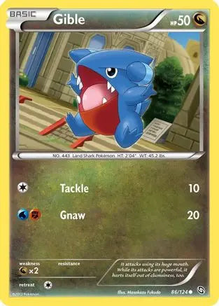 Gible (86/124) [Black & White: Dragons Exalted] Pokémon
