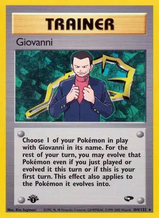 Giovanni (104/132) [Gym Challenge 1st Edition] Pokémon