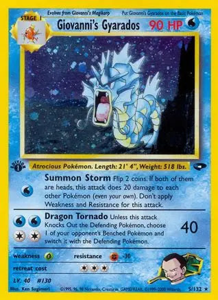 Giovanni's Gyarados (5/132) [Gym Challenge Unlimited] Pokémon