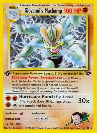 Giovanni's Machamp (6/132) [Gym Challenge Unlimited] Pokémon