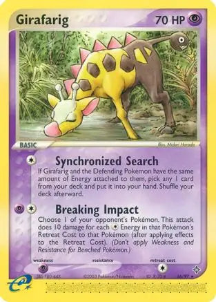 Girafarig (16/97) [EX: Dragon] Pokémon