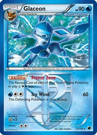 Glaceon (23/116) [Black & White: Plasma Freeze] Pokémon