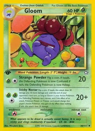 Gloom (36/111) [Neo Genesis 1st Edition] Pokémon