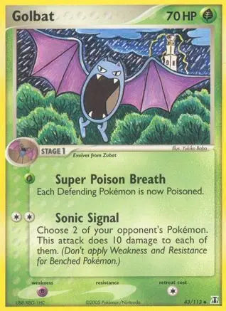 Golbat (43/113) (Stamped) [EX: Delta Species] Pokémon