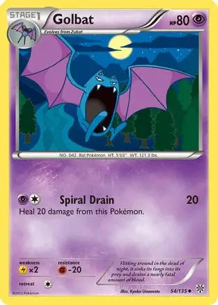 Golbat (54/135) [Black & White: Plasma Storm] Pokémon