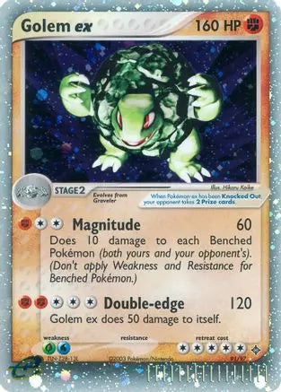 Golem ex (91/97) [EX: Dragon] Pokémon