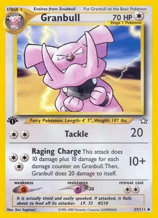 Granbull (37/111) [Neo Genesis 1st Edition] Pokémon