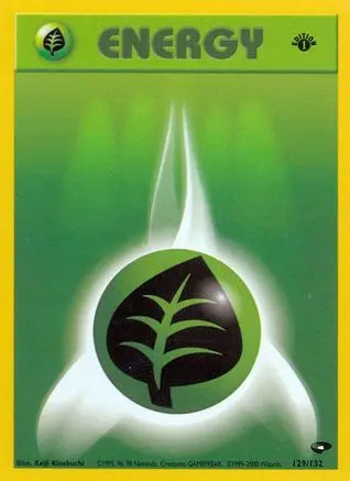 Grass Energy (129/132) [Gym Challenge 1st Edition] Pokémon