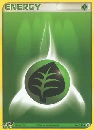 Grass Energy (104/109) [EX: Ruby & Sapphire] Pokémon