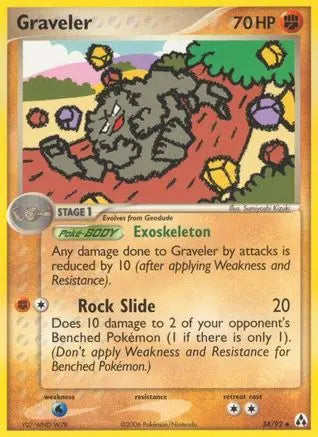 Graveler (34/92) (Stamped) [EX: Legend Maker] Pokémon