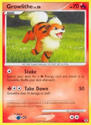 Growlithe (63/111) [Platinum: Rising Rivals] Pokémon