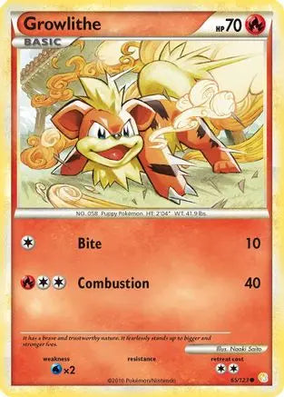 Growlithe (65/123) [HeartGold & SoulSilver: Base Set] Pokémon