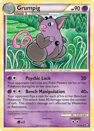 Grumpig (23/102) [HeartGold & SoulSilver: Triumphant] Pokémon