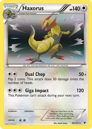 Haxorus (88/101) [Black & White: Noble Victories] Pokémon