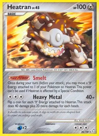 Heatran (30/146) [Diamond & Pearl: Legends Awakened] Pokémon