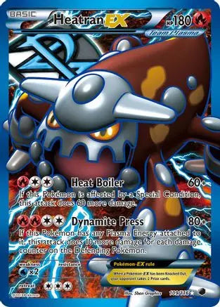 Heatran EX (109/116) [Black & White: Plasma Freeze] Pokémon
