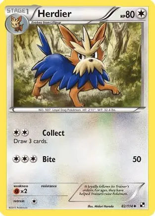 Herdier (82/114) [Black & White: Base Set] Pokémon