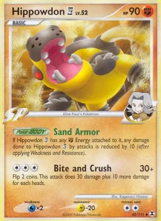 Hippowdon (42/111) [Platinum: Rising Rivals] Pokémon