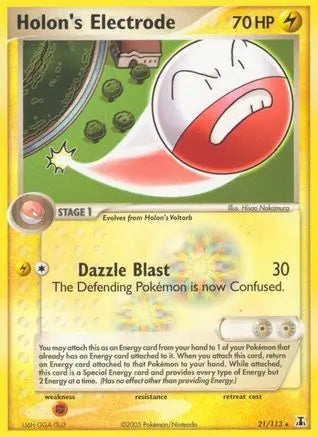 Holon's Electrode (21/113) (Stamped) [EX: Delta Species] Pokémon