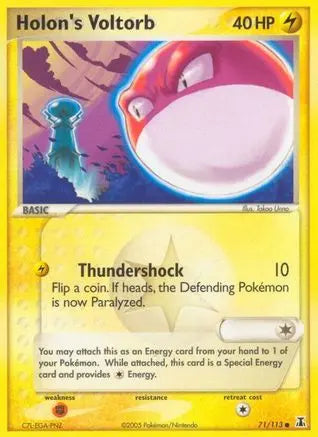 Holon's Voltorb (71/113) (Stamped) [EX: Delta Species] Pokémon