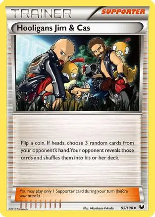 Hooligans Jim & Cas (95/108) [Black & White: Dark Explorers] Pokémon