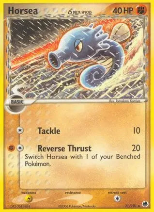 Horsea (31/101) (Delta Species) [EX: Dragon Frontiers] Pokémon