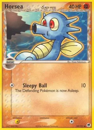 Horsea (50/101) (Delta Species) (Stamped) [EX: Dragon Frontiers] Pokémon