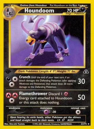Houndoom (23/75) [Neo Discovery 1st Edition] Pokémon