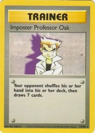 Imposter Professor Oak (73/102) [Base Set Unlimited] Pokémon