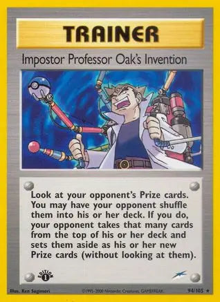 Impostor Professor Oak's Invention (94/105) [Neo Destiny 1st Edition] Pokémon