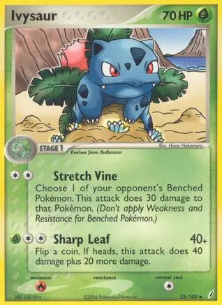 Ivysaur (35/100) (Stamped) [EX: Crystal Guardians] Pokémon