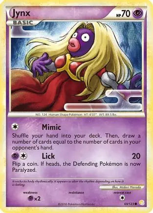 Jynx (69/123) [HeartGold & SoulSilver: Base Set] Pokémon