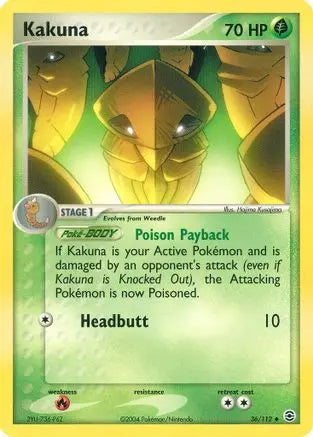 Kakuna (36/112) [EX: FireRed & LeafGreen] Pokémon