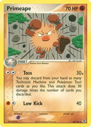 Primeape (28/112) [EX: FireRed & LeafGreen] Pokémon