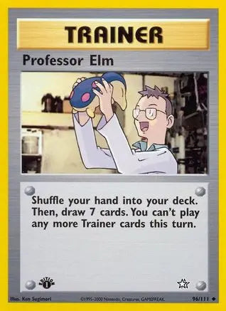 Professor Elm (96/111) [Neo Genesis 1st Edition] Pokémon