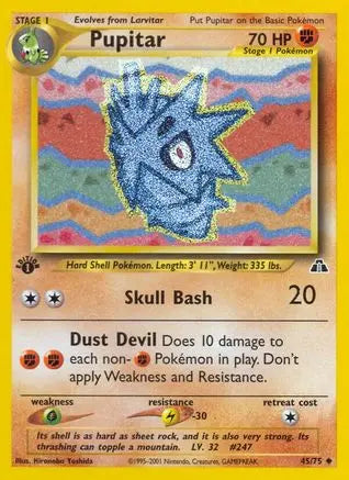 Pupitar (45/75) [Neo Discovery 1st Edition] Pokémon