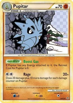 Pupitar (38/95) [HeartGold & SoulSilver: Unleashed] Pokémon