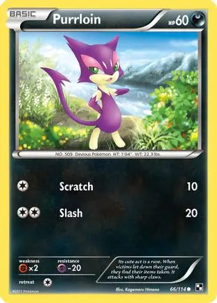 Purrloin (66/114) [Black & White: Base Set] Pokémon