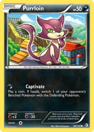 Purrloin (90/149) [Black & White: Boundaries Crossed] Pokémon