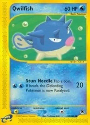 Qwilfish (127/165) [Expedition: Base Set] Pokémon