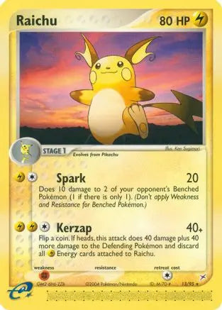 Raichu (13/95) [EX: Team Magma vs Team Aqua] Pokémon