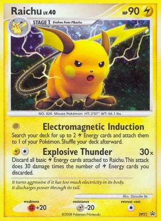 Raichu (DP21) [Diamond & Pearl: Black Star Promos] Pokémon