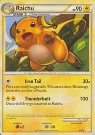 Raichu (19/30) [HeartGold & SoulSilver: Trainer Kit - Gyarados & Raichu]