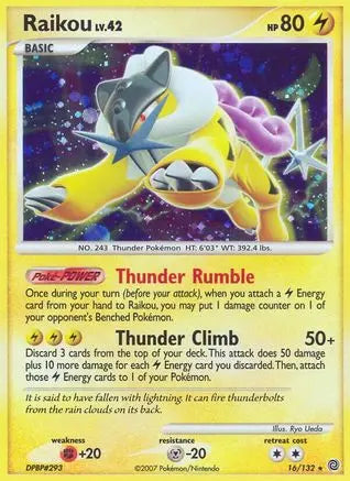 Raikou (16/132) [Diamond & Pearl: Secret Wonders] Pokémon